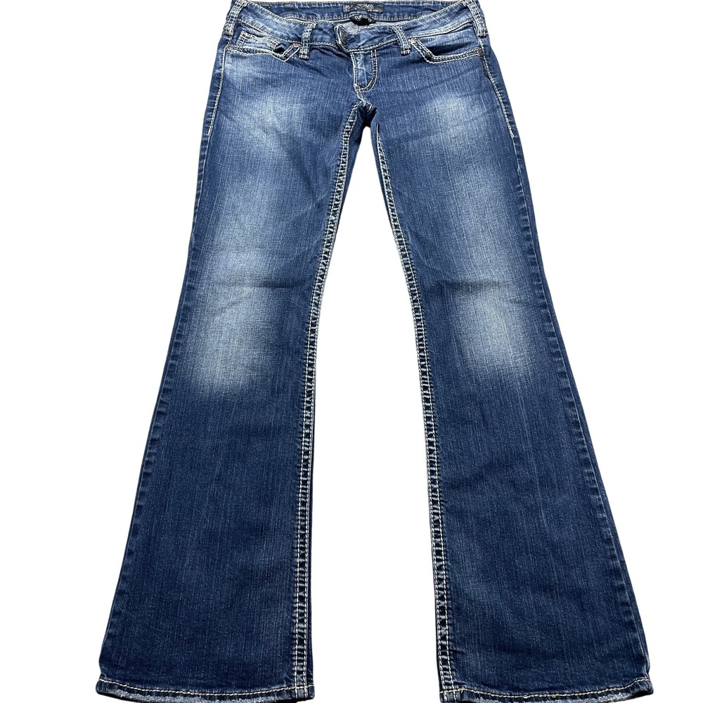 Silver Jeans Co Tuesday Bootcut Jeans Womens 31x33 Blue Wash Low Rise Stretch